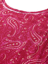 Women Paisley Printed Regular Gotta Patti Kurti with Sharara & Dupatta-AHKUDUPZ-COMBO-860